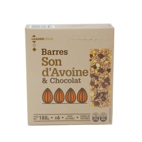 LP BARRES SON D'AVOINE & CHOCOLAT 180G