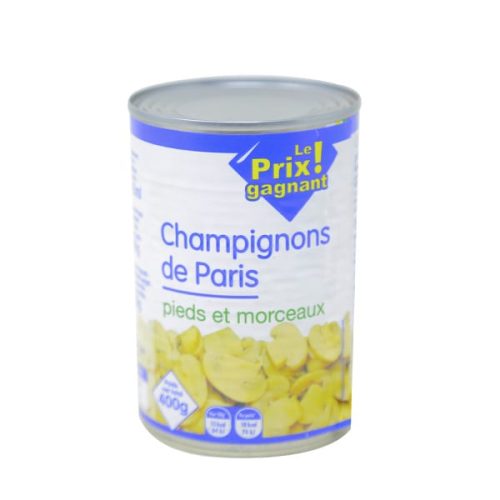 LPG CHAMPIGNONS DE PARIS PIEDS & MORCEAUX 400G