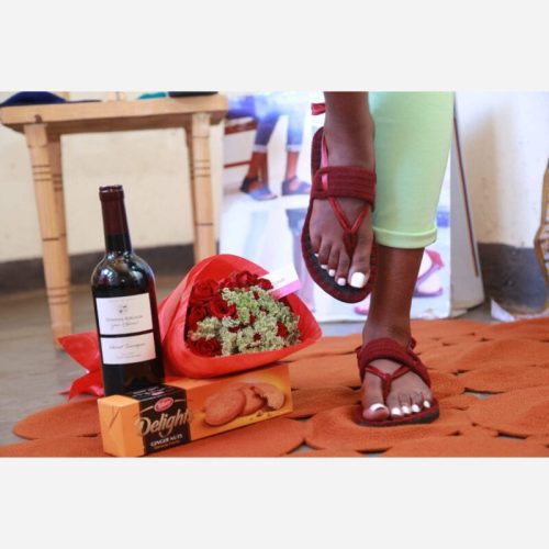 Alanah African Thread Crocheted Sandals by Posh Creative