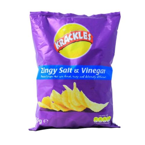 KRACKLES ZINGY SALT & VINEGAR 150G