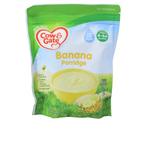 COW&GATE BANANA PORRIDGE BAGS 125G
