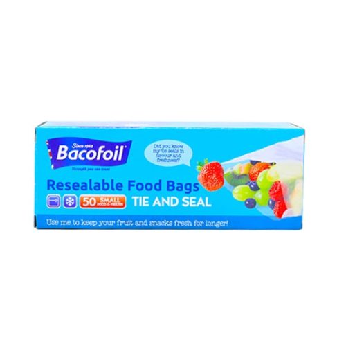 BACOFOIL FOOD FREEZER BAGS SMALL 50'S