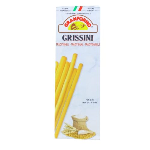 GRANFORNO GRISSINI TRADITIONAL BREAD STICKS 125G
