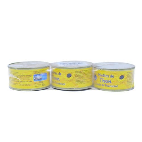 LP MIETTES DE THON A L'HUILE DE TOURNESOL 80G