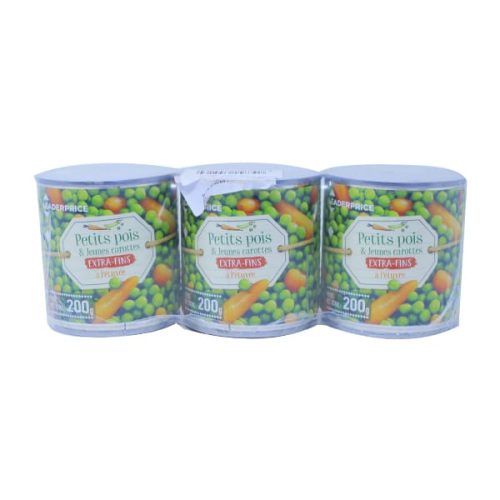 LP PETITS POIS EXTRA FIN CAROTTES 3x200G