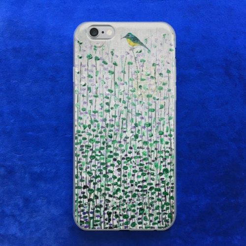 iPhone Case - Solitude - African art - Original painting by Kenneth Nkusi (acrylics on canvas) - 7/7+/8/8+/X