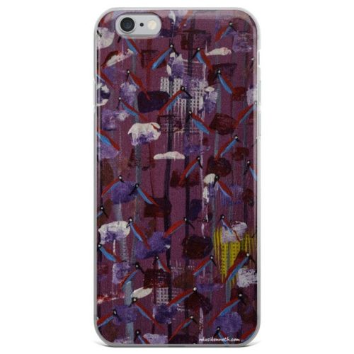 iPhone Case - Contentment detail - African art - Original painting by Kenneth Nkusi (acrylics on canvas) - 6/6S/6+/6S+/7/7+/8/8+/X