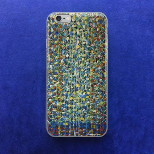 iPhone Case - Quietude - African art - Original painting by Kenneth Nkusi (acrylics on canvas) - 7/7+/8/8+/X/SE/11/XR