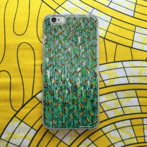 iPhone Case - Love Birds Series III - African art - Original painting by Kenneth Nkusi (acrylics on canvas) - 7/7+/8/8+/X