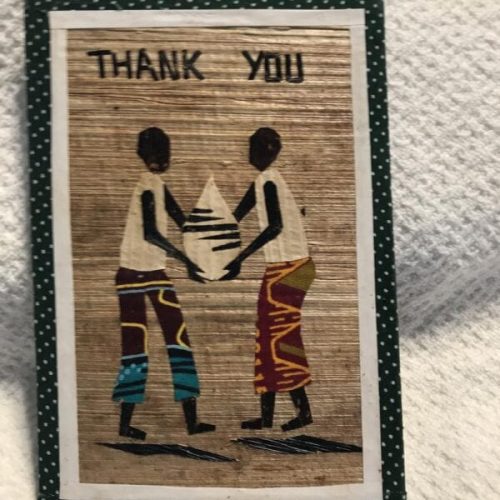 Wooden Hand Decorated Picture Card