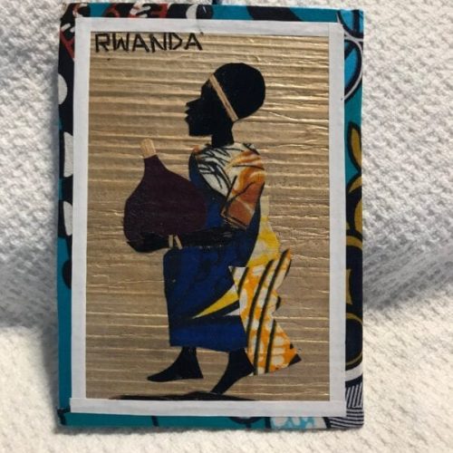 Wooden Hand Painted Picture Card