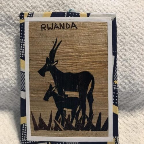 Wooden Hand Painted Picture Card