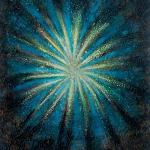 Delight - Original coffee painting by Kenneth Nkusi - Coffee and acrylics on canvas - African art - Coffee Art