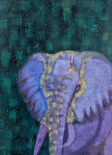 Still Series I - Original coffee painting by Kenneth Nkusi - Coffee and acrylics on canvas - African art - Coffee Art