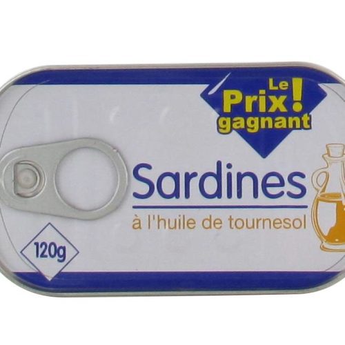 LPG SARDINES HUILE DE TOURNESOL 120G
