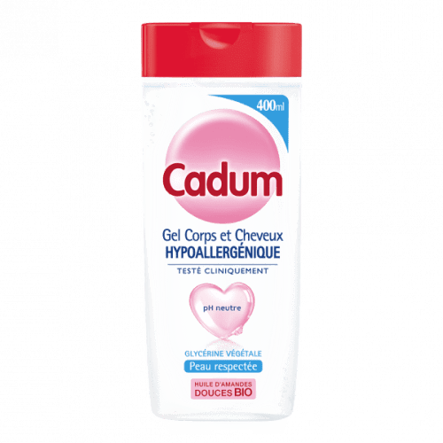CADUM GEL CORPS N CHEVEUX HYPOLLERGENIQUE 400ML