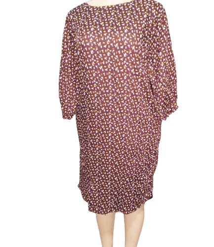 Dress Long Sleeves Marron