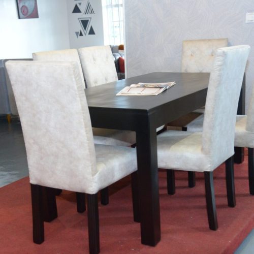 6 CHAIRS DINING SET IN PINEWOOD ( 1800X900MM )