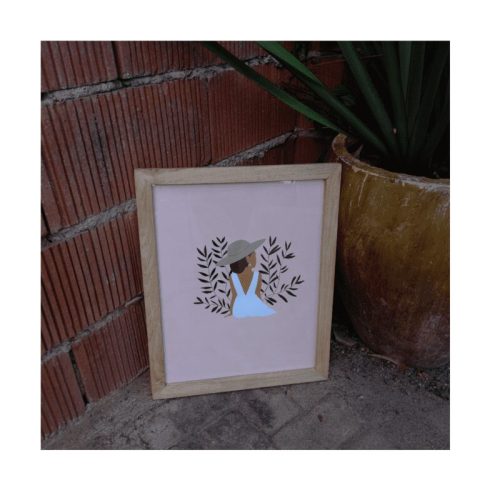 Abstract framed paintings