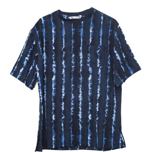 Zara Striped Tie Dye Men T-shirt