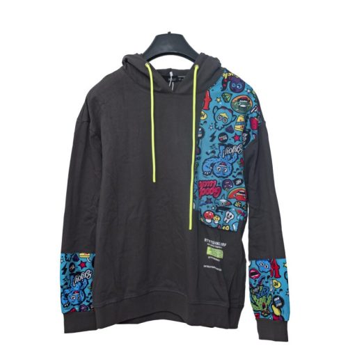 Men Drawstring Graphic Hoodie