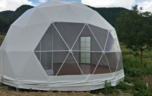 Geodesic dome tent of 5.20m of diameter