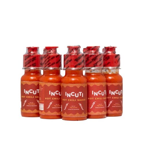 INCUTI Hot Chili Sauce 5 Bottles of 75g