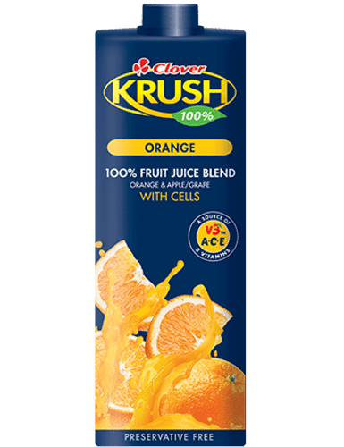 CLOVER KRUSH ORANGE FRUIT JUICE BLEND 1L