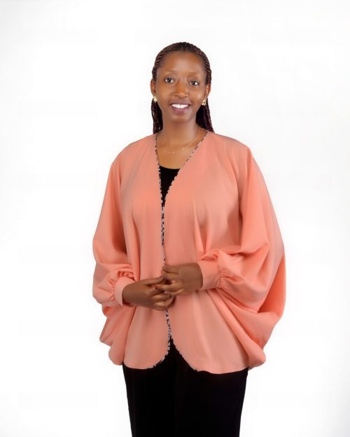 F and Y Made in Rwanda Pink bomber Kimono