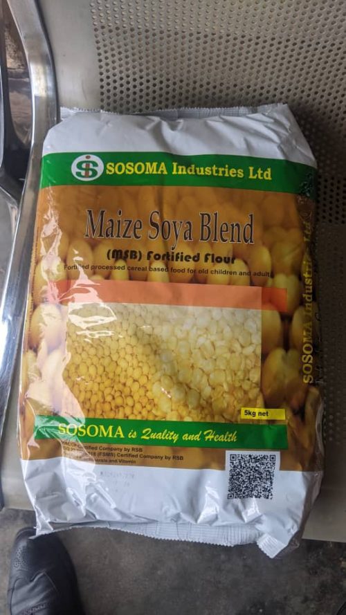 MSB Fortied is Composed by:Maize,Soya,MilkPowder,Sugar Fortified with Viatmis and Minerals