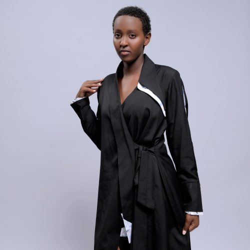 Nyampinga Shirt Dress (Black)