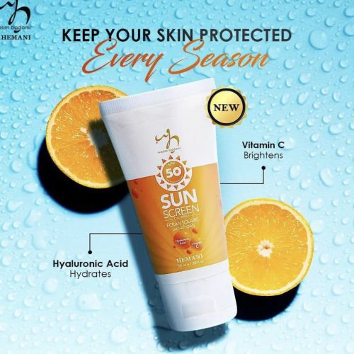 Hemani sun screen with vitamin c spf 50