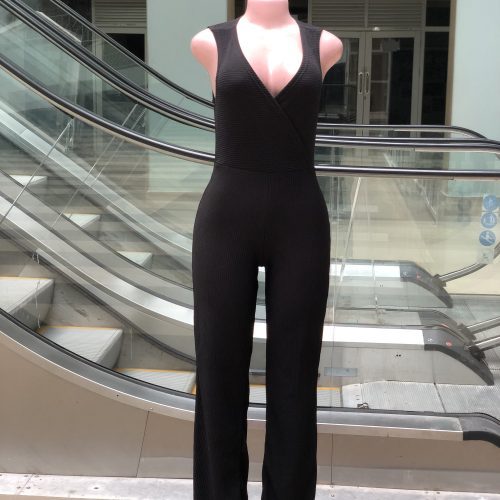 Black Sleeveless Jumpsuit
