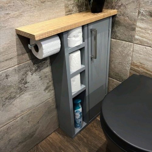 WOODEN TOILET SHELVE
