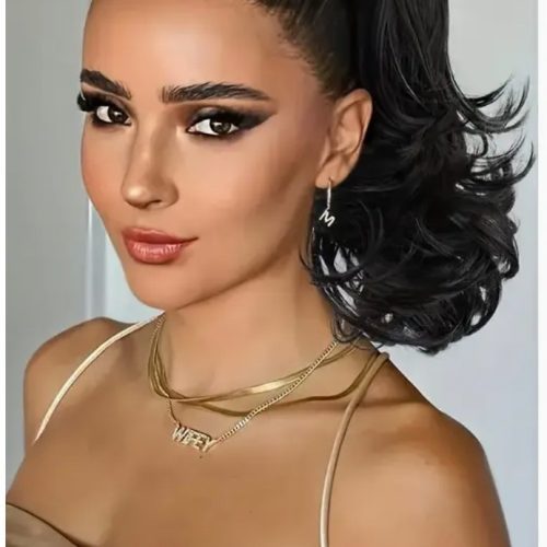 Elegant Curly Wave Ponytail