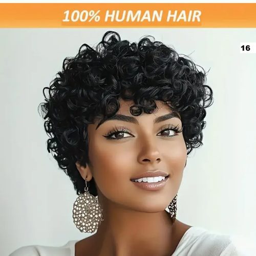 Pixie Cut Wig 100% Human Hair
