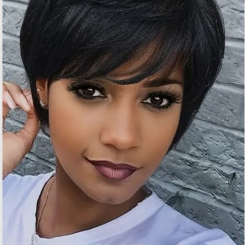 High Density Straight Pixie Cut Synthetic Wig for Women
