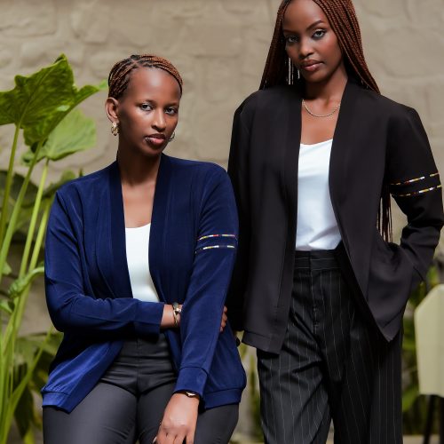 F and Y made in rwanda blue/black light jackets