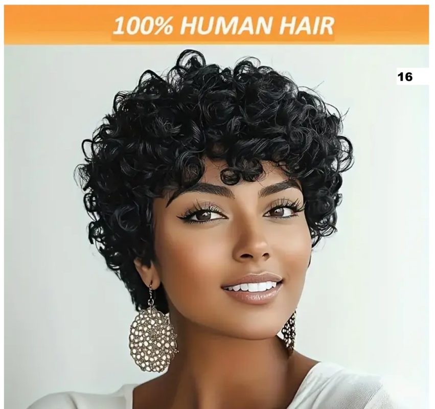 Pixie Cut Wig 100% Human Hair