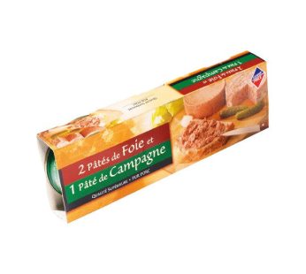 2 PATES FOIE ET 1 PATE CAMPAGNE 231G