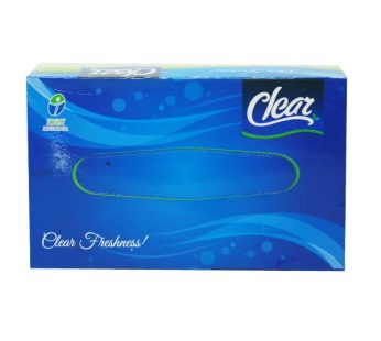 CLEAR FACIAL TISSUE BOX 100(2PLY)