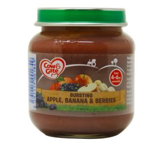 COW & GATE APPLE, BANANA & BERRIES JAR 125G