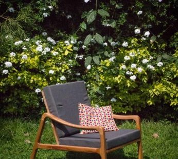 Custom-made Wood and Fabric Chair