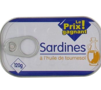 LPG SARDINES HUILE DE TOURNESOL 120G