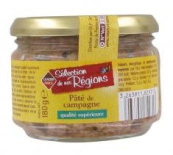 LP PATE CAMPAGNE QUALITE SUPERIEURE PORC BRETON 180G