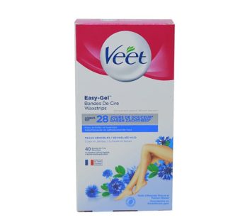 VEET EASY-GEL 40 BANDES DE CIRE WAXSTRIPS