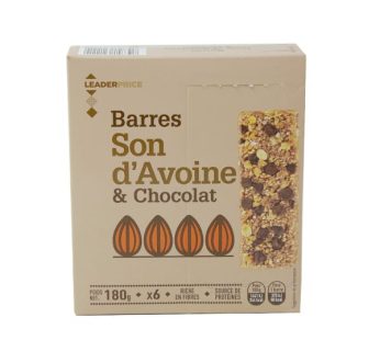 LP BARRES SON D’AVOINE & CHOCOLAT 180G
