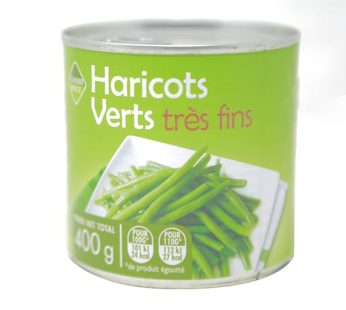 LP HARICOTS VERTS TRES FINS 400G