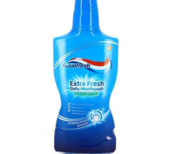 AQUAFRESH EXTRA FRESH MINT DAILY MOUTHWASH 500ML