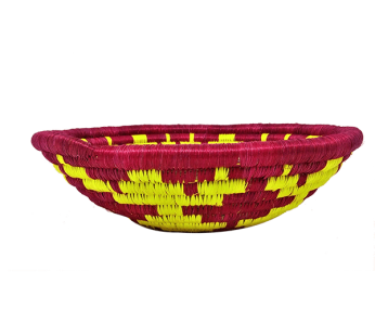 Colored Hand-Woven Intango Basket